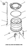 Diagram for 16 - Outer Tub, Cover & Pressure Hose