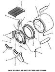 Diagram for 03 - Fr Blkhd, Air Duct, Felt Seal & Cylinder