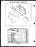 Diagram for 06 - Plain Oven Door Assy-20`` Model Only