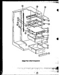 Diagram for 05 - Crisper Pan & Shelf Components