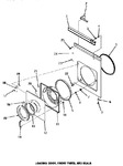 Diagram for 08 - Dryer Loading Door, Front Panel & Seals