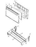 Diagram for 04 - Oven Door And Backgaurd Assy