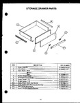 Diagram for 11 - Storage Drawer Parts