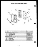 Diagram for 12 - Upper Control Panel Parts