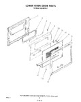 Diagram for 04 - Lower Oven Door , Lit/optional