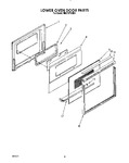 Diagram for 05 - Lower Oven Door, Optional