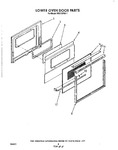 Diagram for 05 - Lower Oven Door , Lit/optional