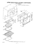 Diagram for 06 - Upper Oven Door And Unit Components