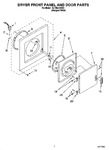 Diagram for 02 - Dryer Front Panel And Door Parts