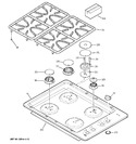 Diagram for 1 - Control Panel & Cooktop