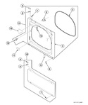 Diagram for Dryer Access Panel, Front Panel And Seal