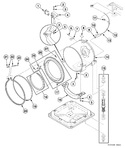 Diagram for Outer Tub, Front And Clamp Ring