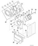 Diagram for Front Panel, Door Assembly And Door Seal