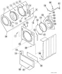 Diagram for Washer Front Panel, Door Assembly And Door Seal